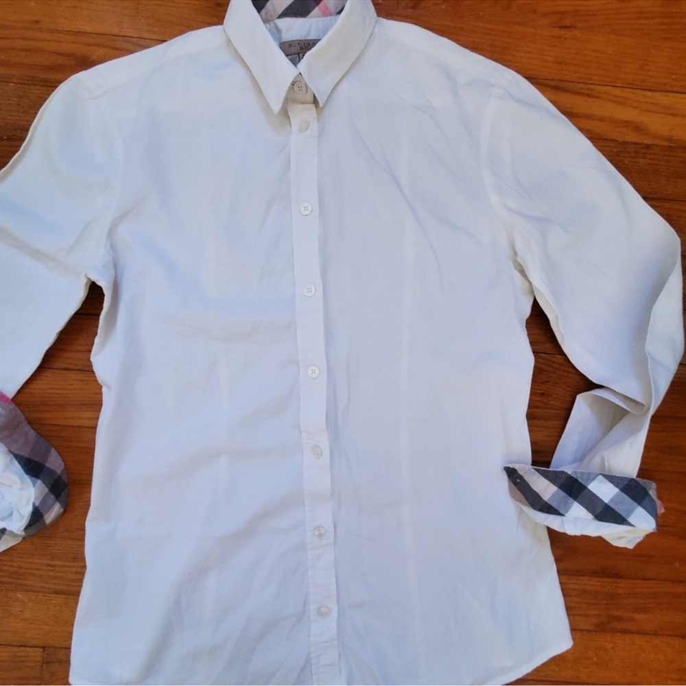 Burberry button up blouse